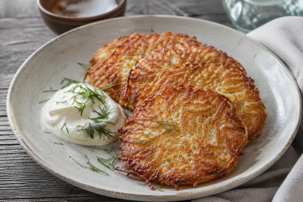 Bulviniai blynai - Crispy potato pancakes - the everyday workhorse of Lithuanian home cooking