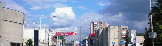 Panevėžys city centre Lithuania