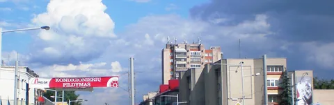 Panevėžys city centre architecture