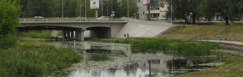 Nevėžis river Panevėžys riverside